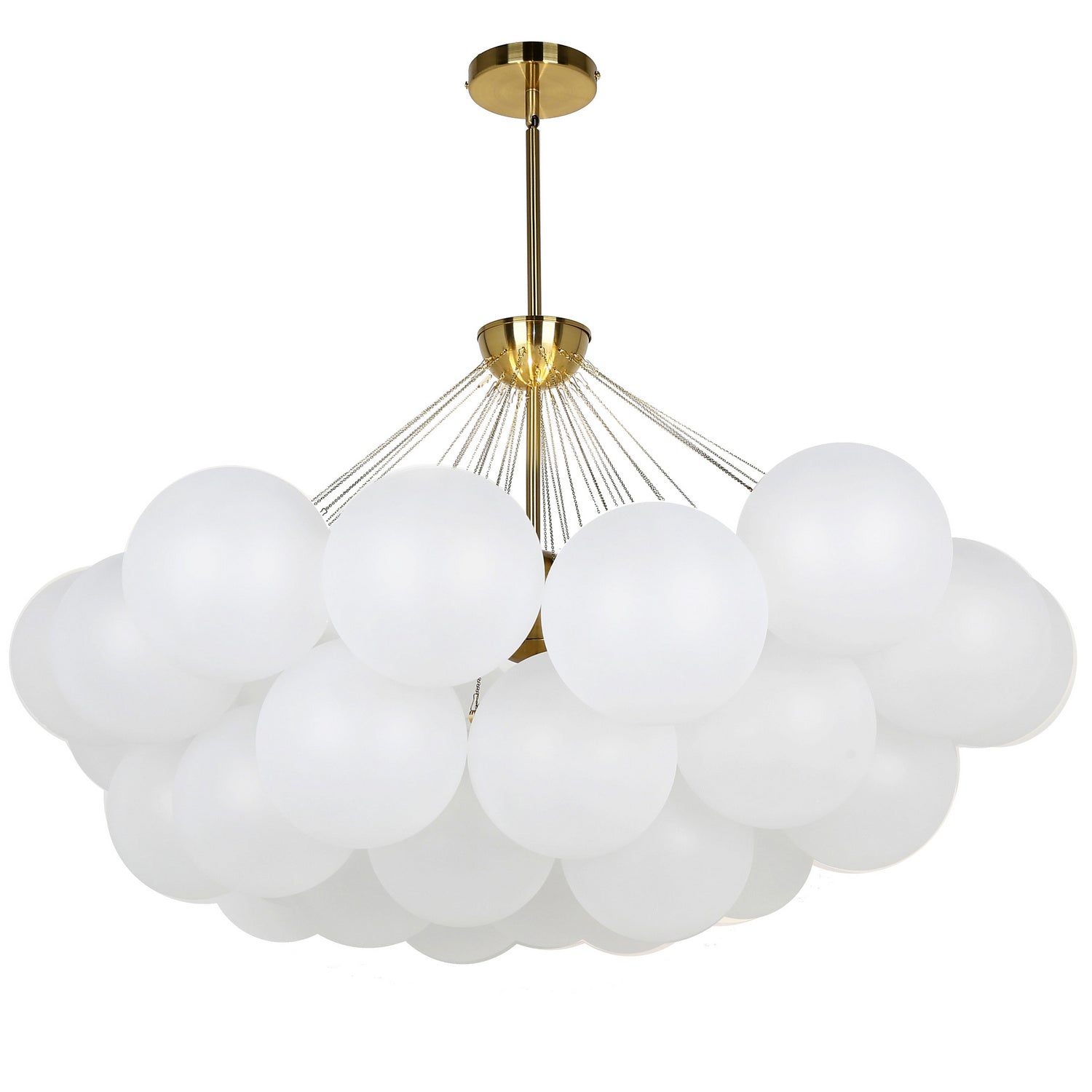 Dainolite Ltd - MLS-358C-AGB-FR - Eight Light Chandelier - Miles - White