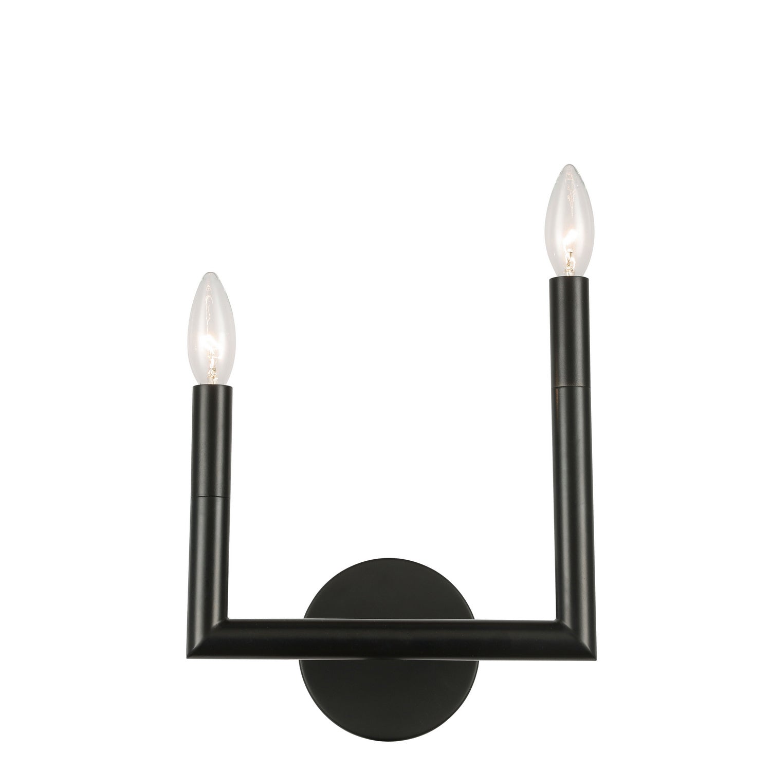 Dainolite Ltd - NOR-R-112W-MB - Two Light Wall Sconce - Nora - Black