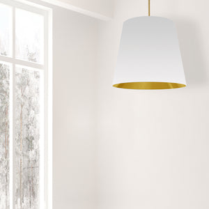 Dainolite Ltd - ODR-L-692 - One Light Pendant - Oversized Drum - White