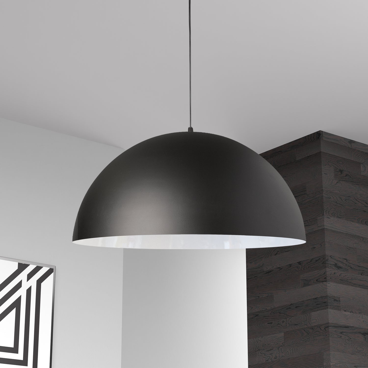 Dainolite Ltd - OFE-201P-MB - One Light Pendant - Ofelia - Black