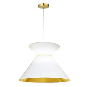 Dainolite Ltd - PAT-181P-AGB-692 - One Light Pendant - Patricia - White