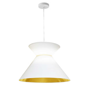 Dainolite Ltd - PAT-181P-WH-692 - One Light Pendant - Patricia - White