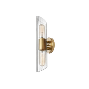 Dainolite Ltd - SAM-162W-AGB - Two Light Vanity Fixture - Samantha - Clear