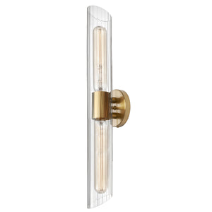 Dainolite Ltd - SAM-252W-AGB - Two Light Vanity Fixture - Samantha - Clear