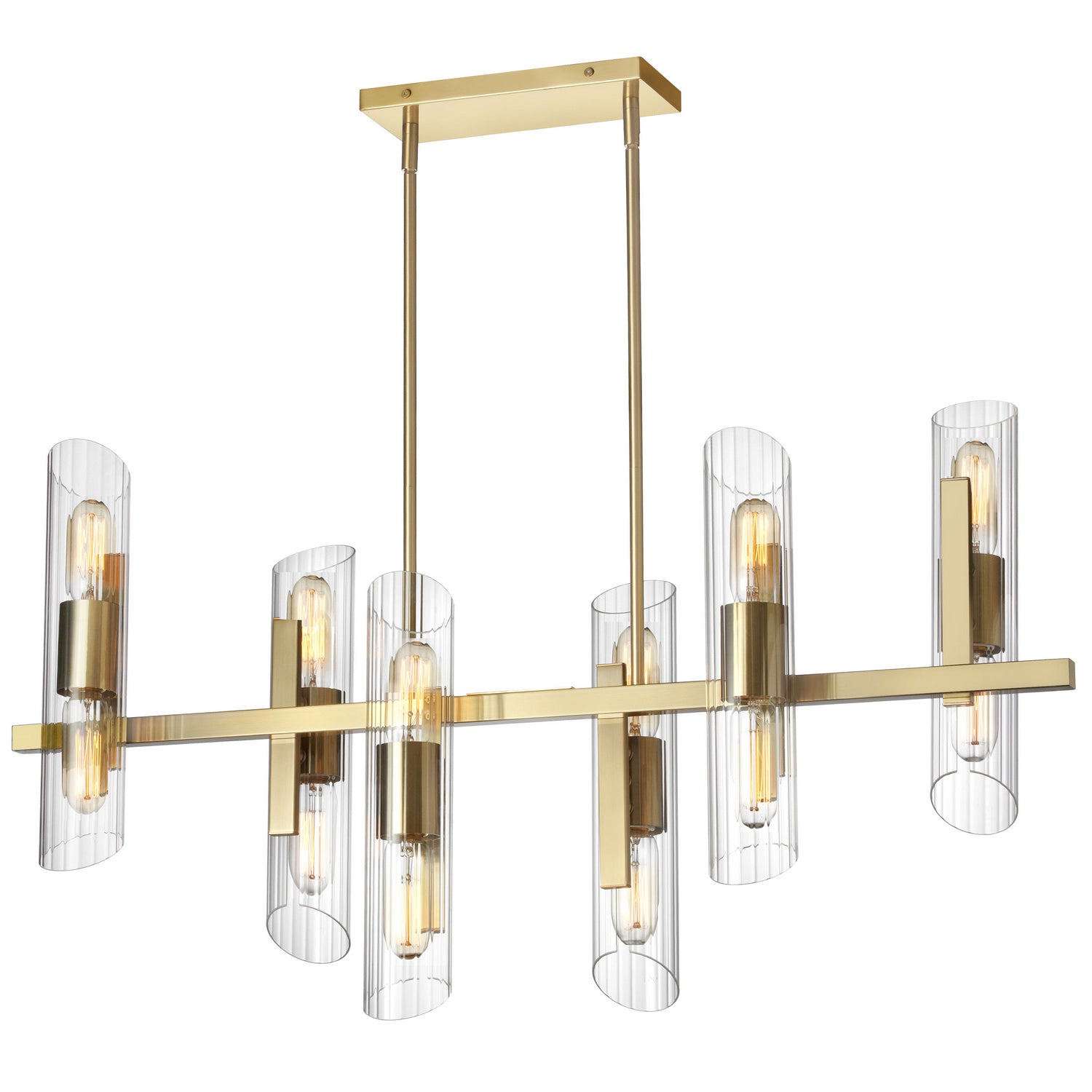 Dainolite Ltd - SAM-4012HC-AGB - 12 Light Chandelier - Samantha - Aged Brass