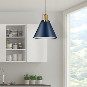 Dainolite Ltd - SNS-141P-CB-AGB - One Light Pendant - Sonus - Blue