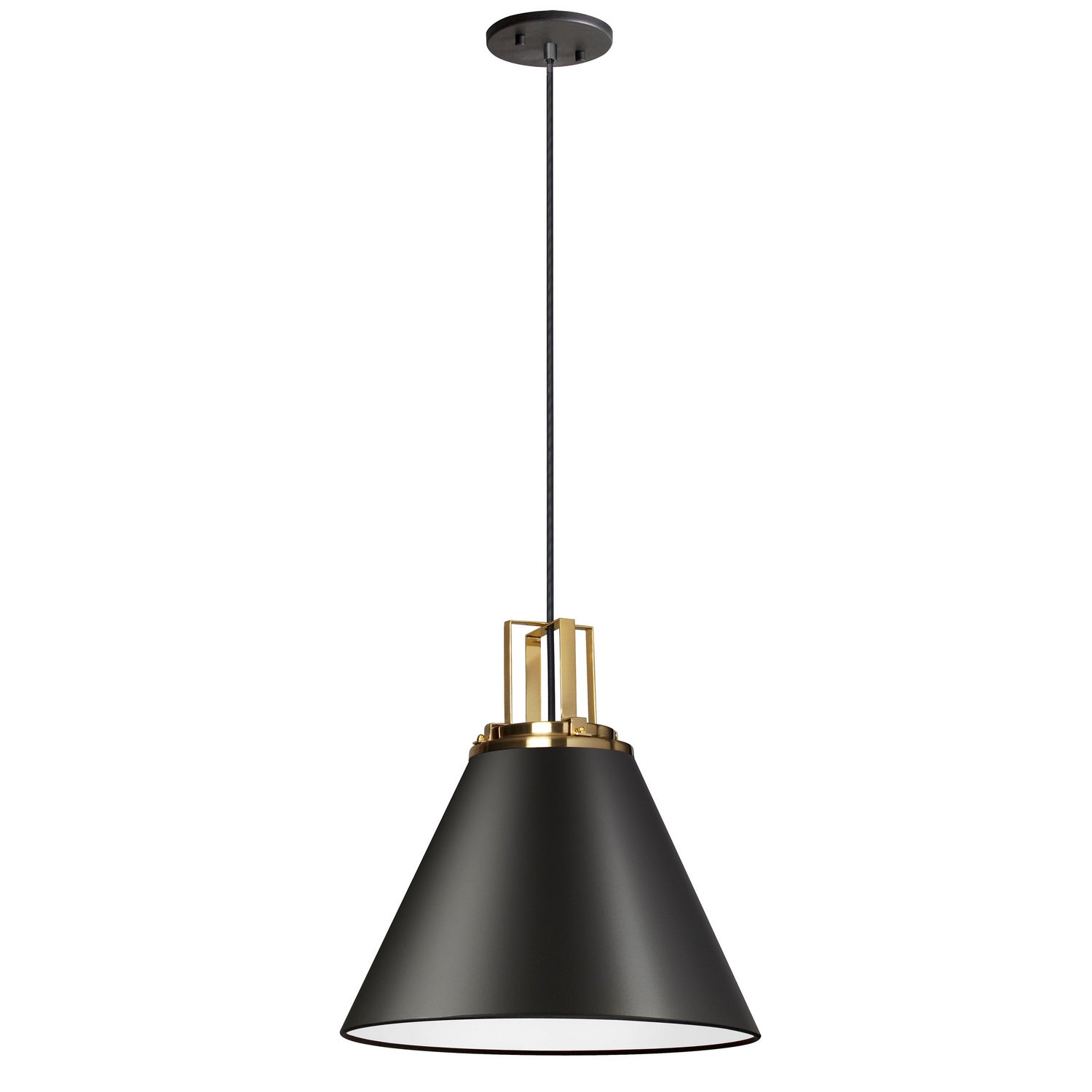 Dainolite Ltd - SNS-141P-MB-AGB - One Light Pendant - Sonus - Black