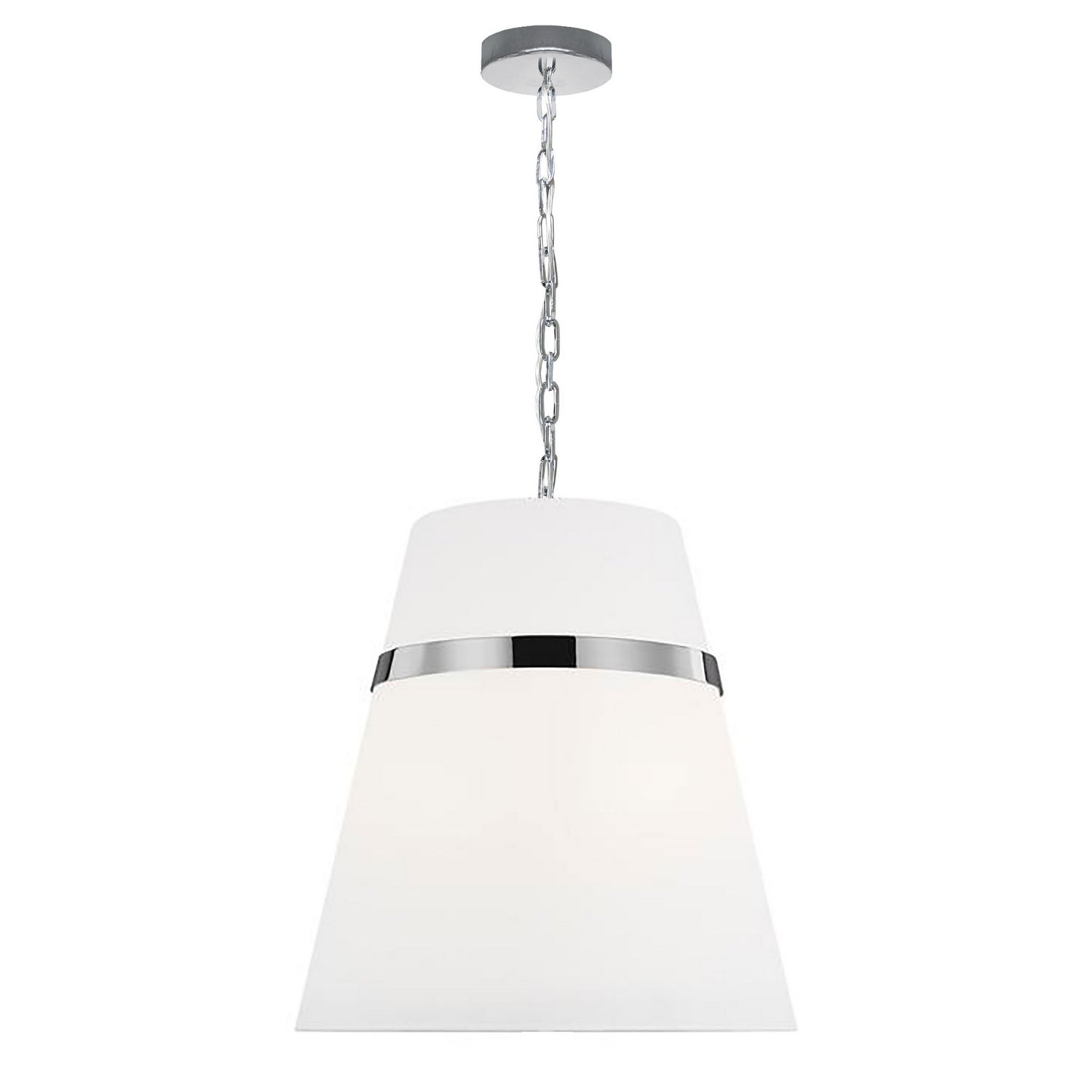 Dainolite Ltd - SYM-183P-PC-WH - Three Light Pendant - Symphony - White