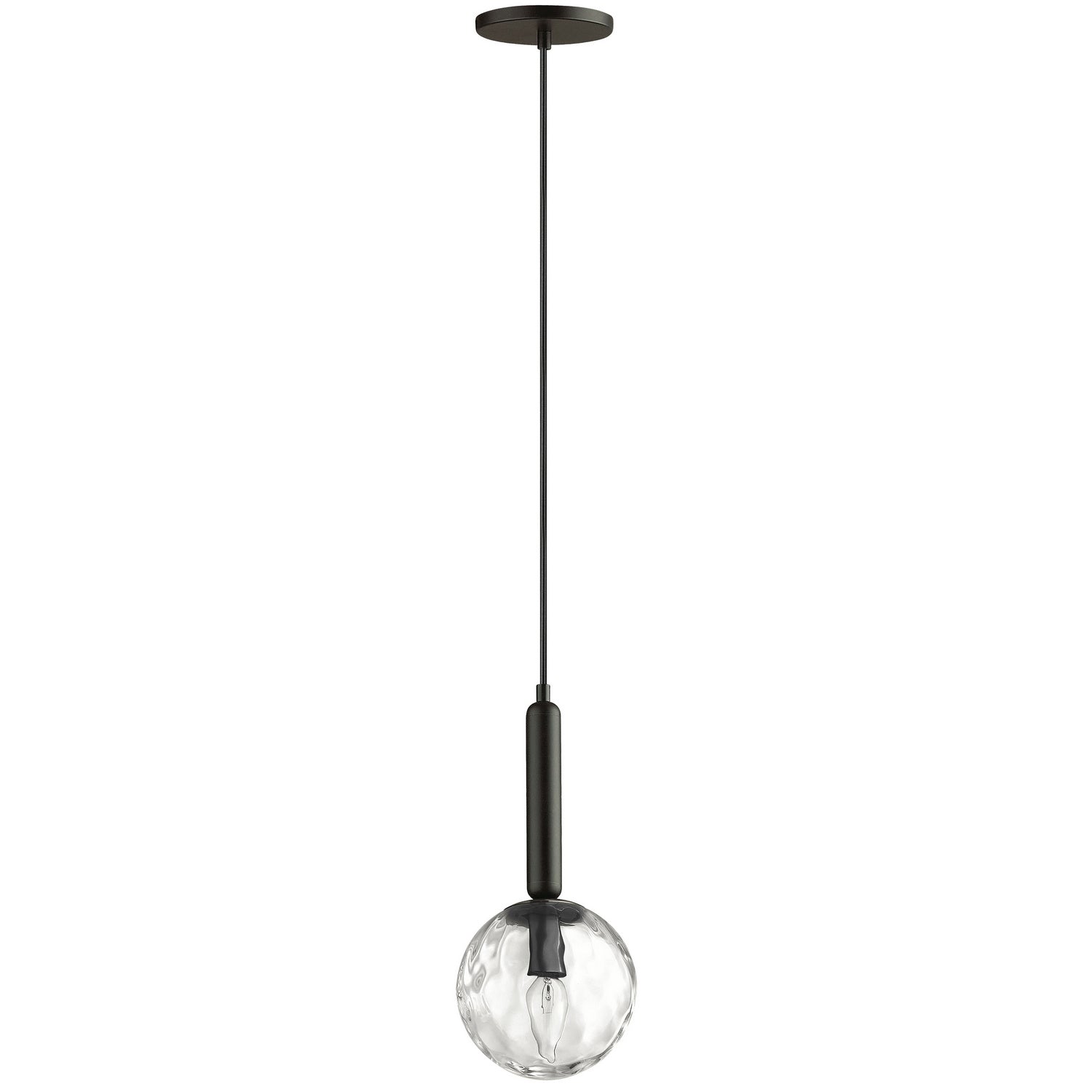 Dainolite Ltd - TAR-61P-MB-CL - One Light Pendant - Tara - Black