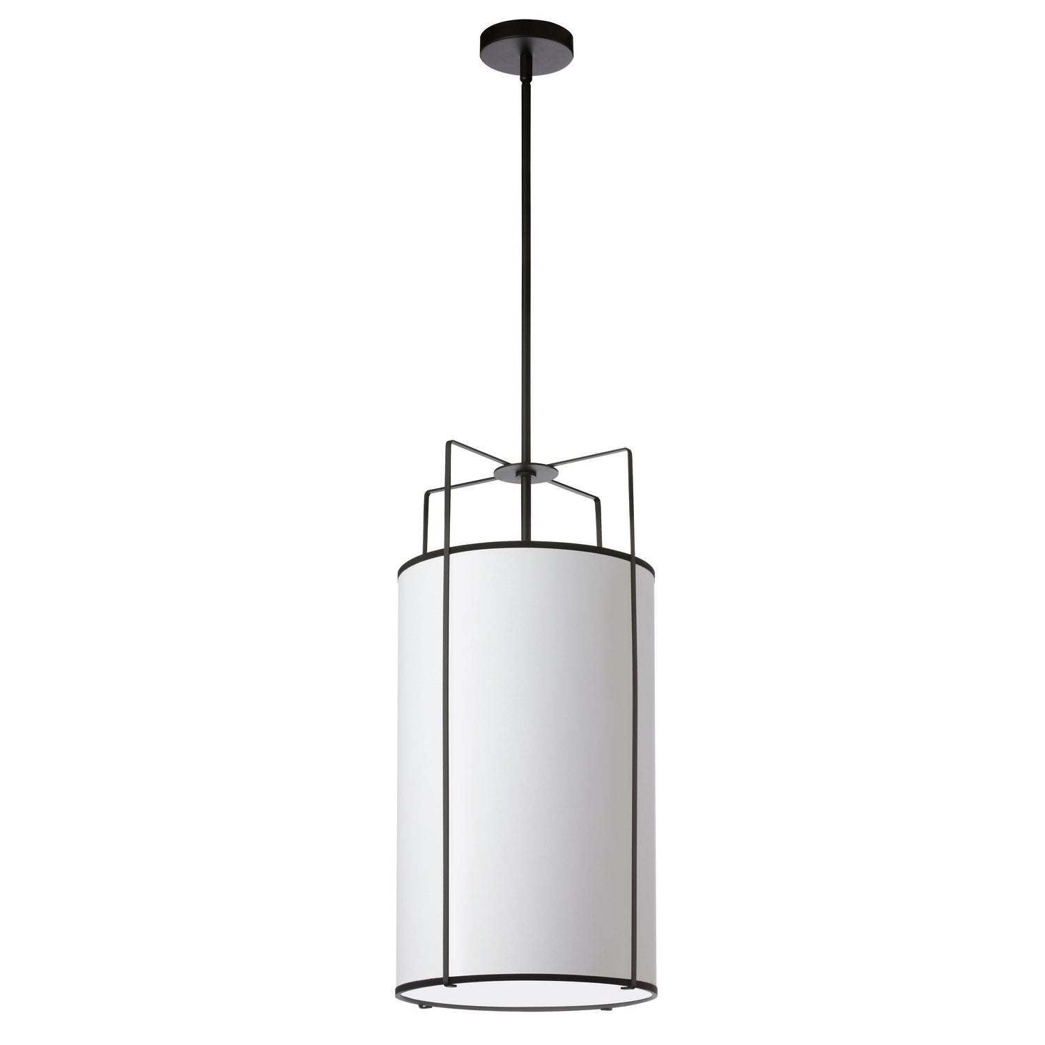 Dainolite Ltd - TRA-124P-BK-WH - Four Light Pendant - Trapezoid - White