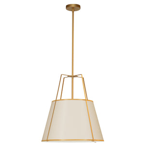 Dainolite Ltd - TRA-1P-GLD-CRM - One Light Pendant - Trapezoid - Cream