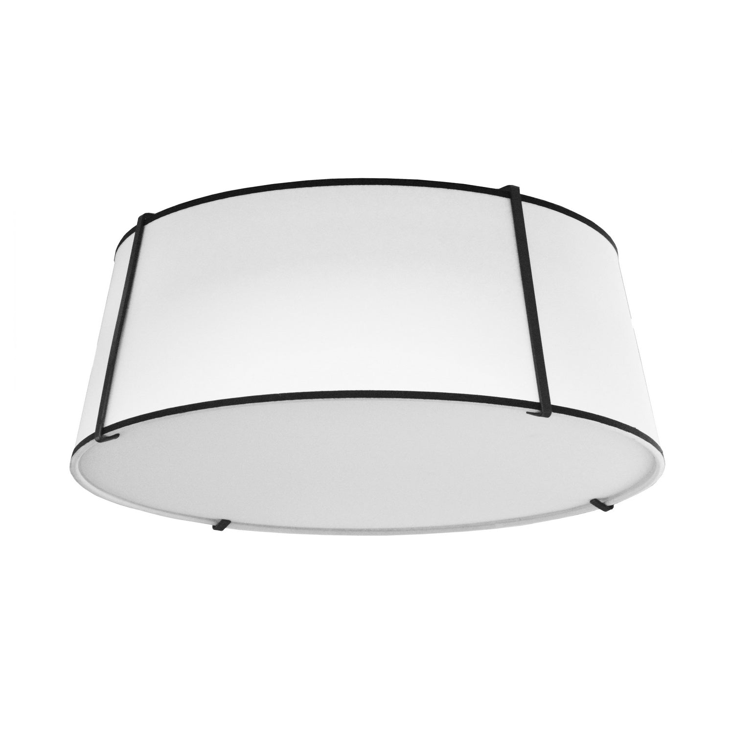 Dainolite Ltd - TRA-224FH-BK-WH - Four Light Flushmount - Trapezoid - White