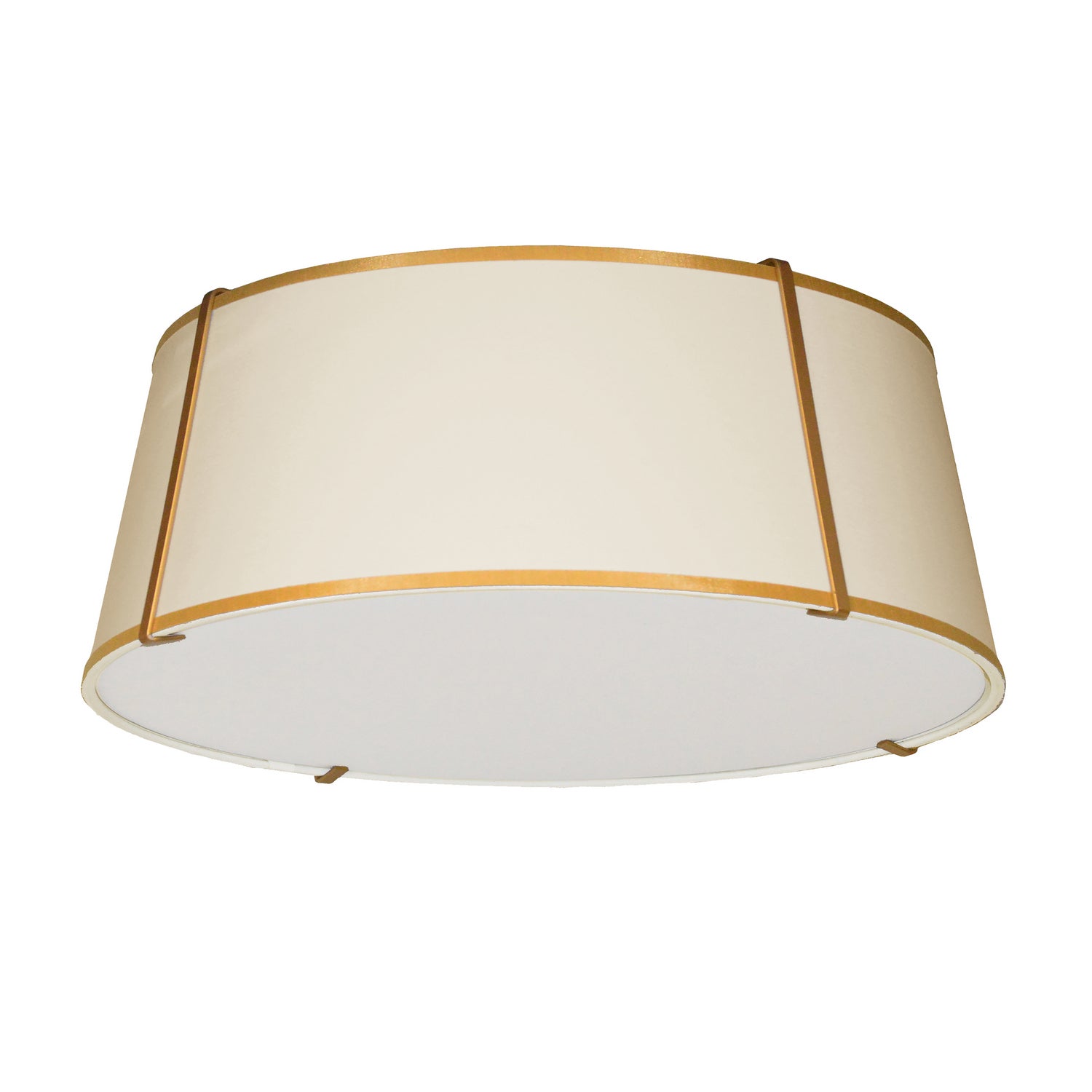 Dainolite Ltd - TRA-224FH-GLD-CRM - Four Light Flush Mount - Trapezoid - Cream