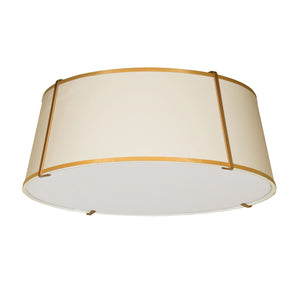 Dainolite Ltd - TRA-224FH-GLD-CRM - Four Light Flush Mount - Trapezoid - Cream