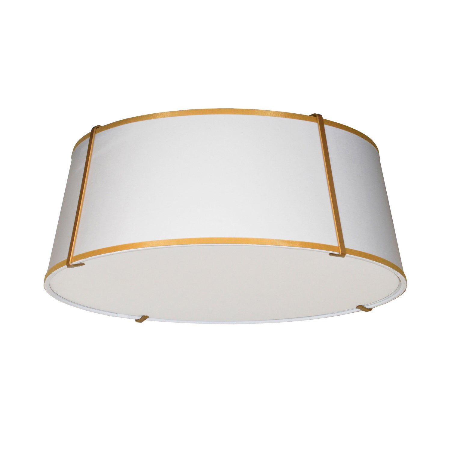 Dainolite Ltd - TRA-224FH-GLD-WH - Four Light Flushmount - Trapezoid - White