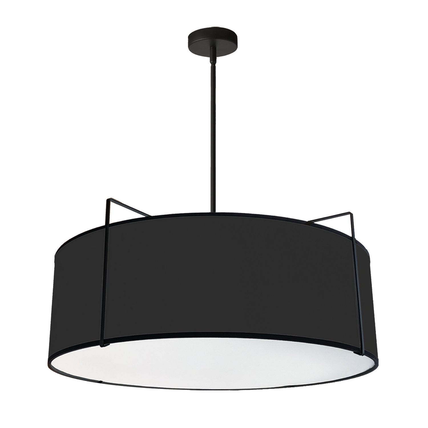 Dainolite Ltd - TRA-244P-BK - Four Light Pendant - Trapezoid - Black