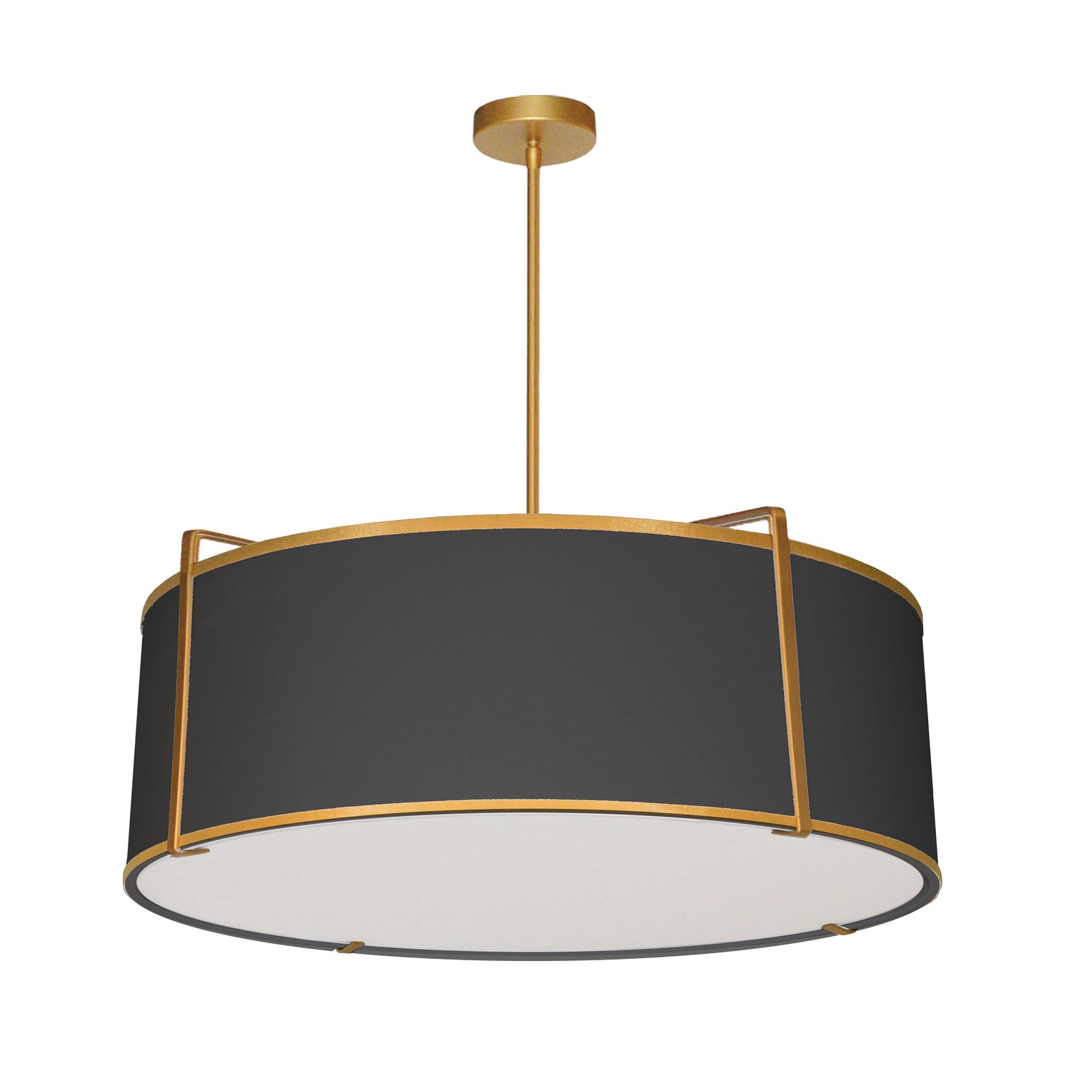 Dainolite Ltd - TRA-244P-GLD-BK - Four Light Pendant - Trapezoid - Gold