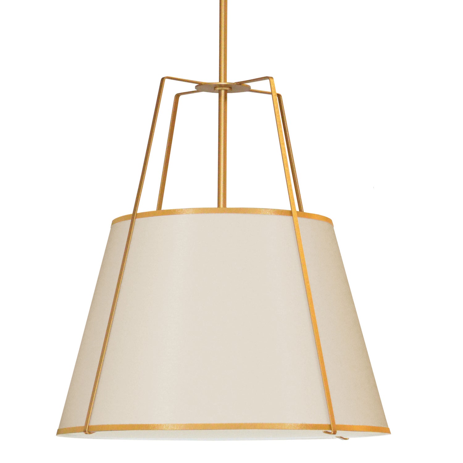 Dainolite Ltd - TRA-304P-GLD-CRM - Four Light Pendant - Trapezoid - Cream