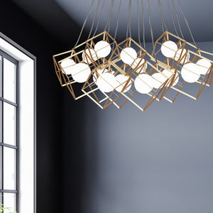 Dainolite Ltd - TSN-16P-GLD - 16 Light Pendant - Thomson - Gold