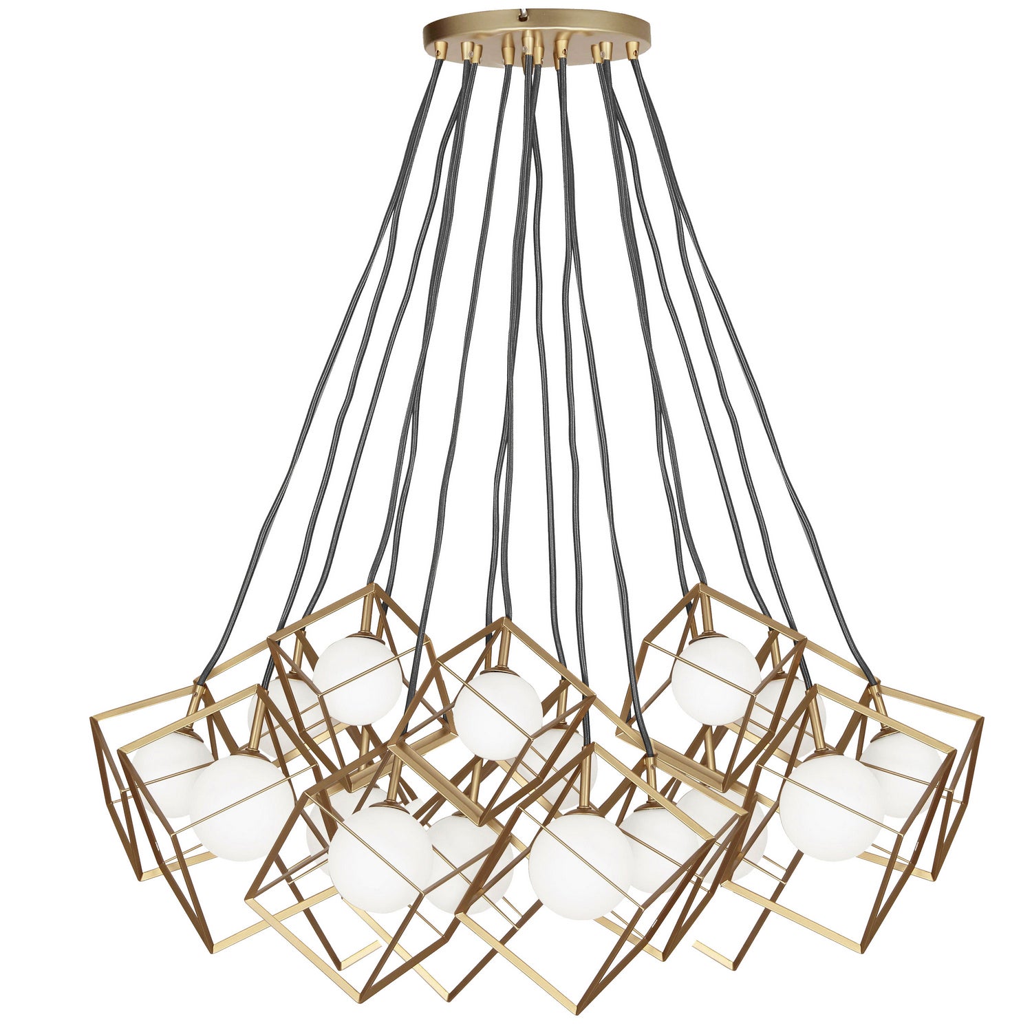 Dainolite Ltd - TSN-16P-GLD - 16 Light Pendant - Thomson - Gold