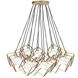 Dainolite Ltd - TSN-16P-GLD - 16 Light Pendant - Thomson - Gold