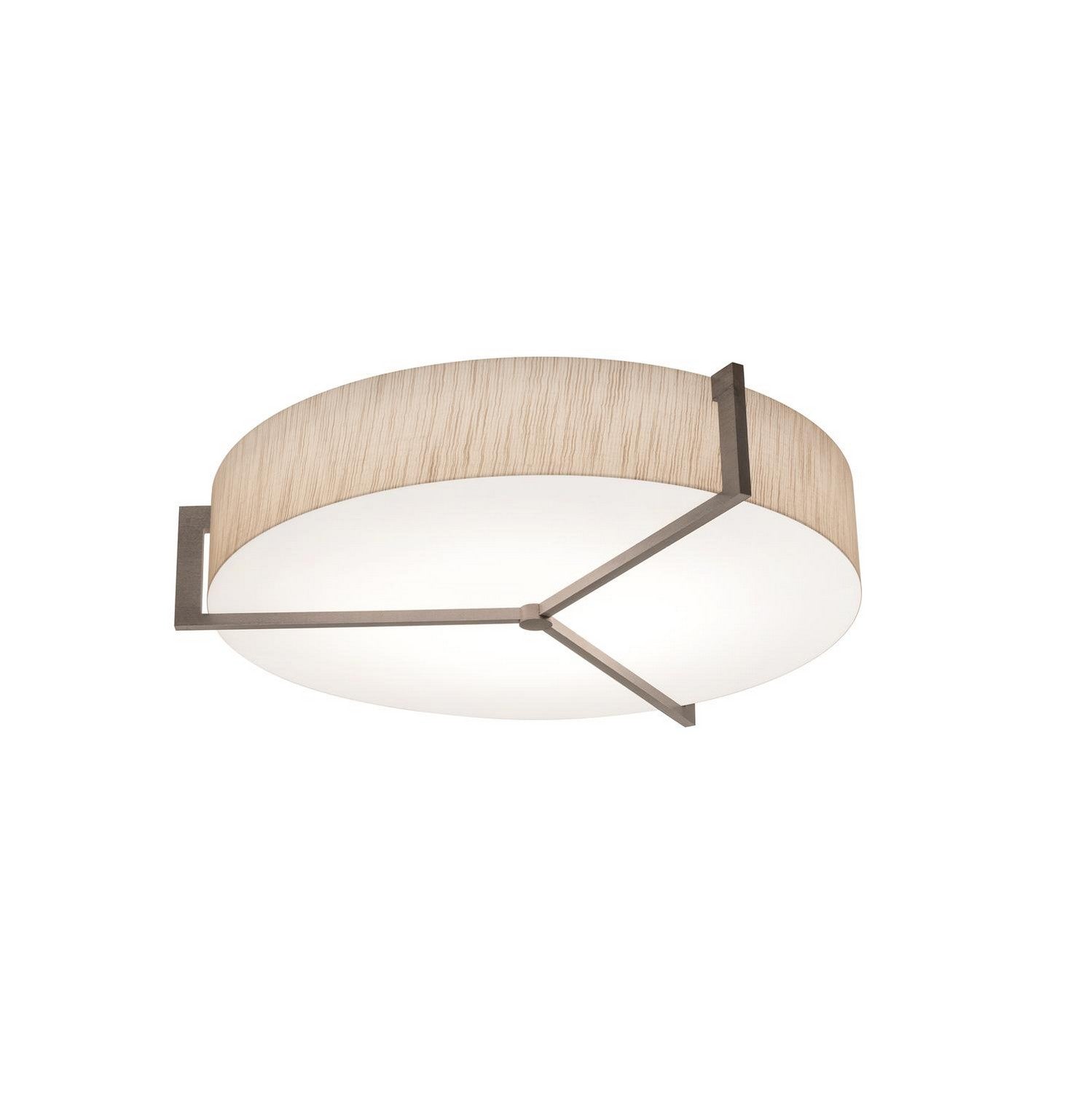 AFX Lighting - APF1932LAJUDWG-JT - LED Flush Mount - Apex - Jute/Weathered Grey