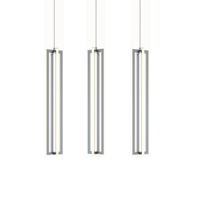 AFX Lighting - CSSP24L30D1SNLNR3 - LED Linear Pendant - Cass - Satin Nickel