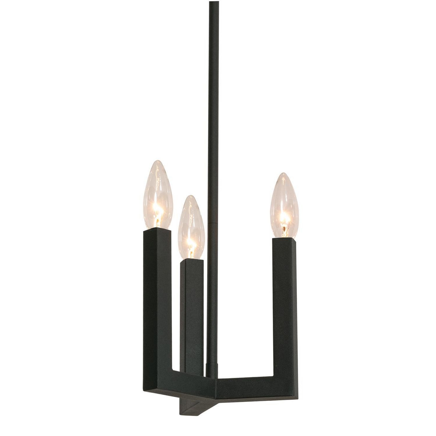 AFX Lighting - GRCP07CBBK - Three Light Pendant - Grace - Black