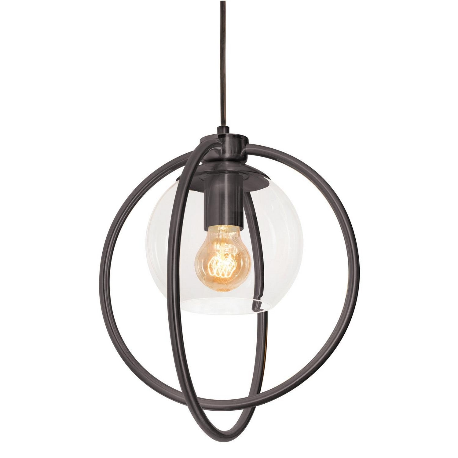 AFX Lighting - JAMP12MBBK - One Light Pendant - Jamie - Black