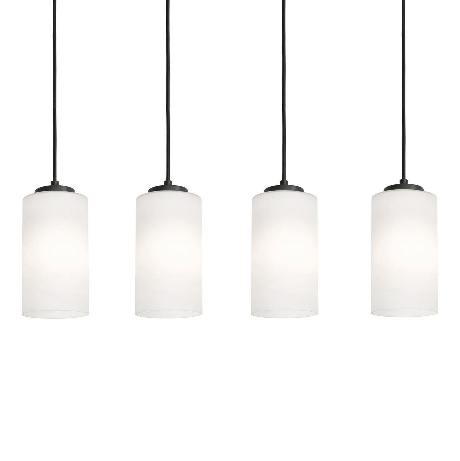 AFX Lighting - LEOP04MBBKLNR4 - Four Light Linear Pendant - Leo - Black