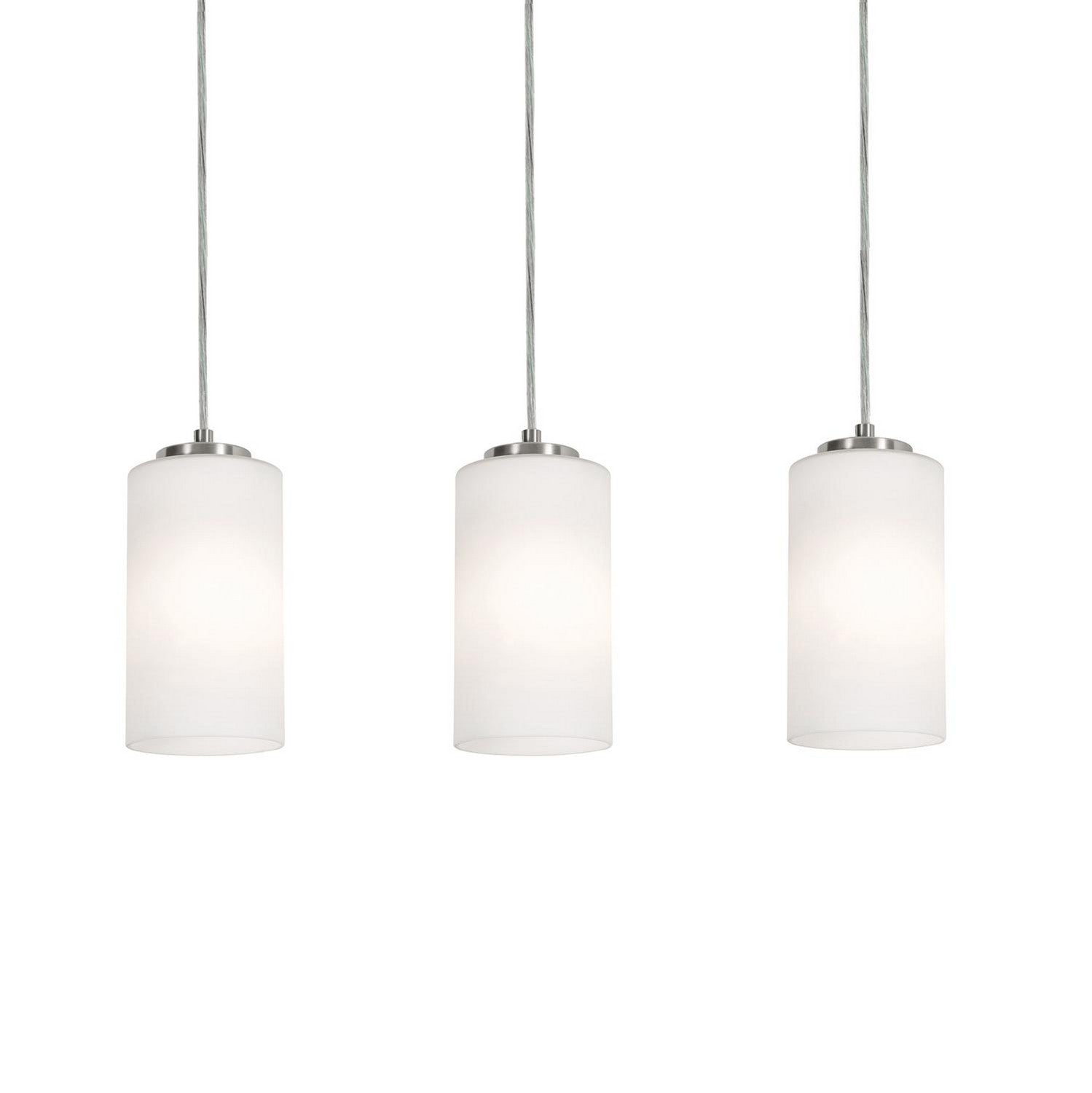 AFX Lighting - LEOP04MBSNLNR3 - Three Light Linear Pendant - Leo - Satin Nickel