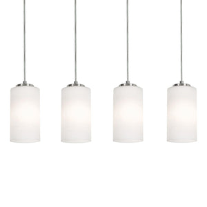 AFX Lighting - LEOP04MBSNLNR4 - Four Light Linear Pendant - Leo - Satin Nickel