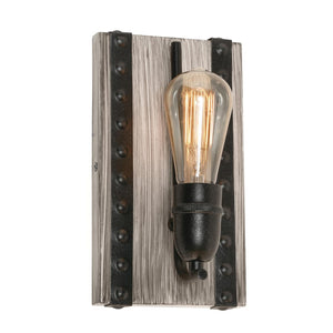 AFX Lighting - NOAS0509MBDG - One Light Wall Sconce - Noah - Distressed Grey and Black