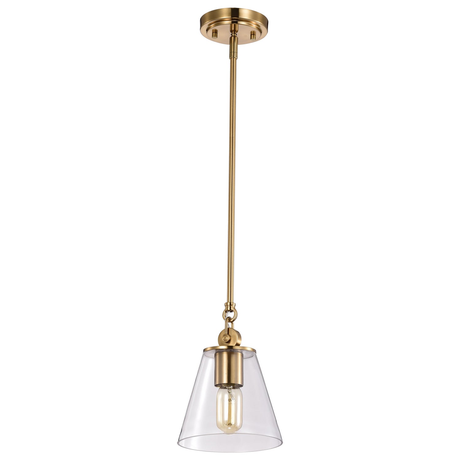 Nuvo Lighting - 60-7410 - One Light Pendant - Dover - Vintage Brass