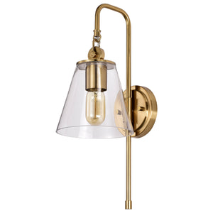 Nuvo Lighting - 60-7449 - One Light Wall Sconce - Dover - Vintage Brass