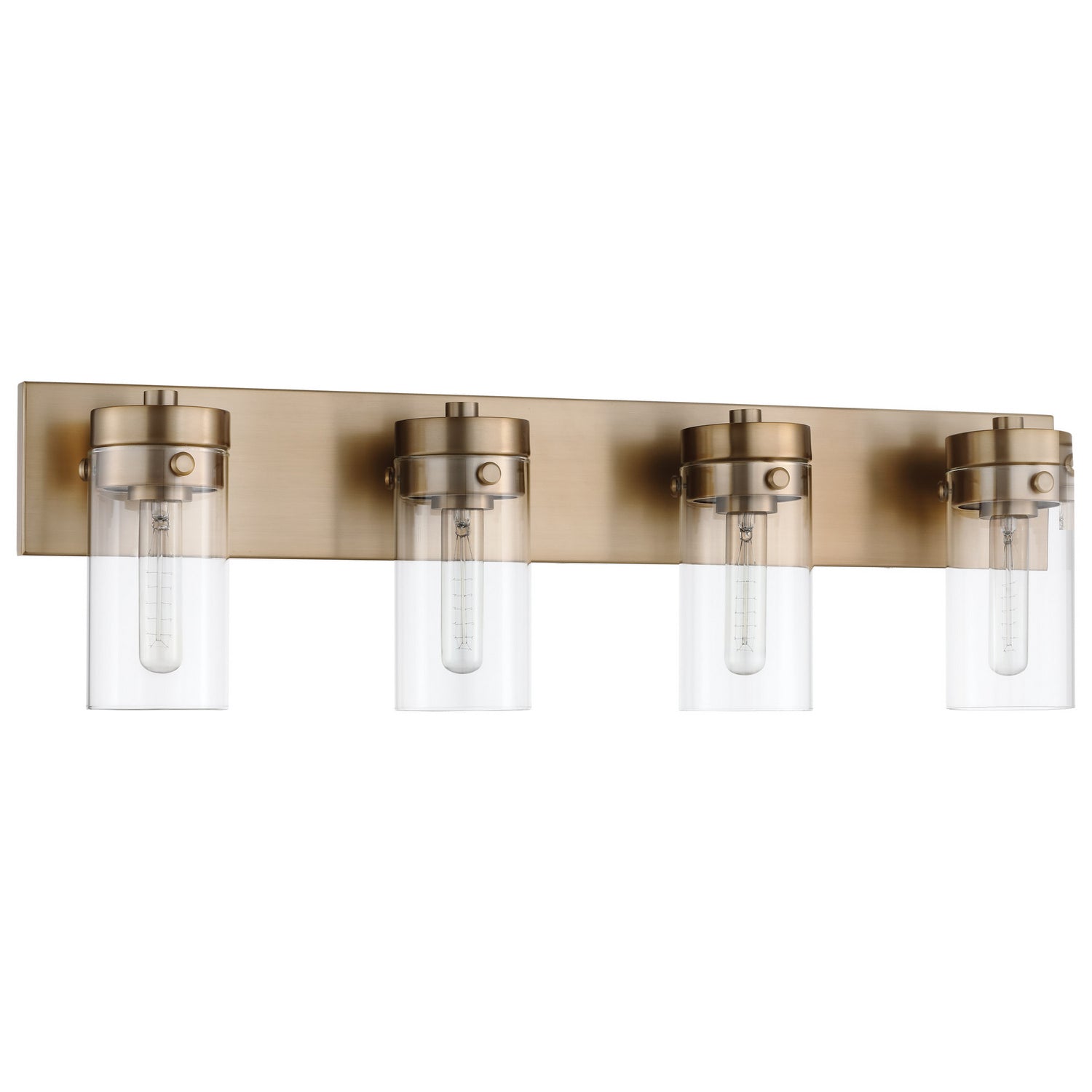 Nuvo Lighting - 60-7534 - Four Light Vanity - Intersection - Burnished Brass