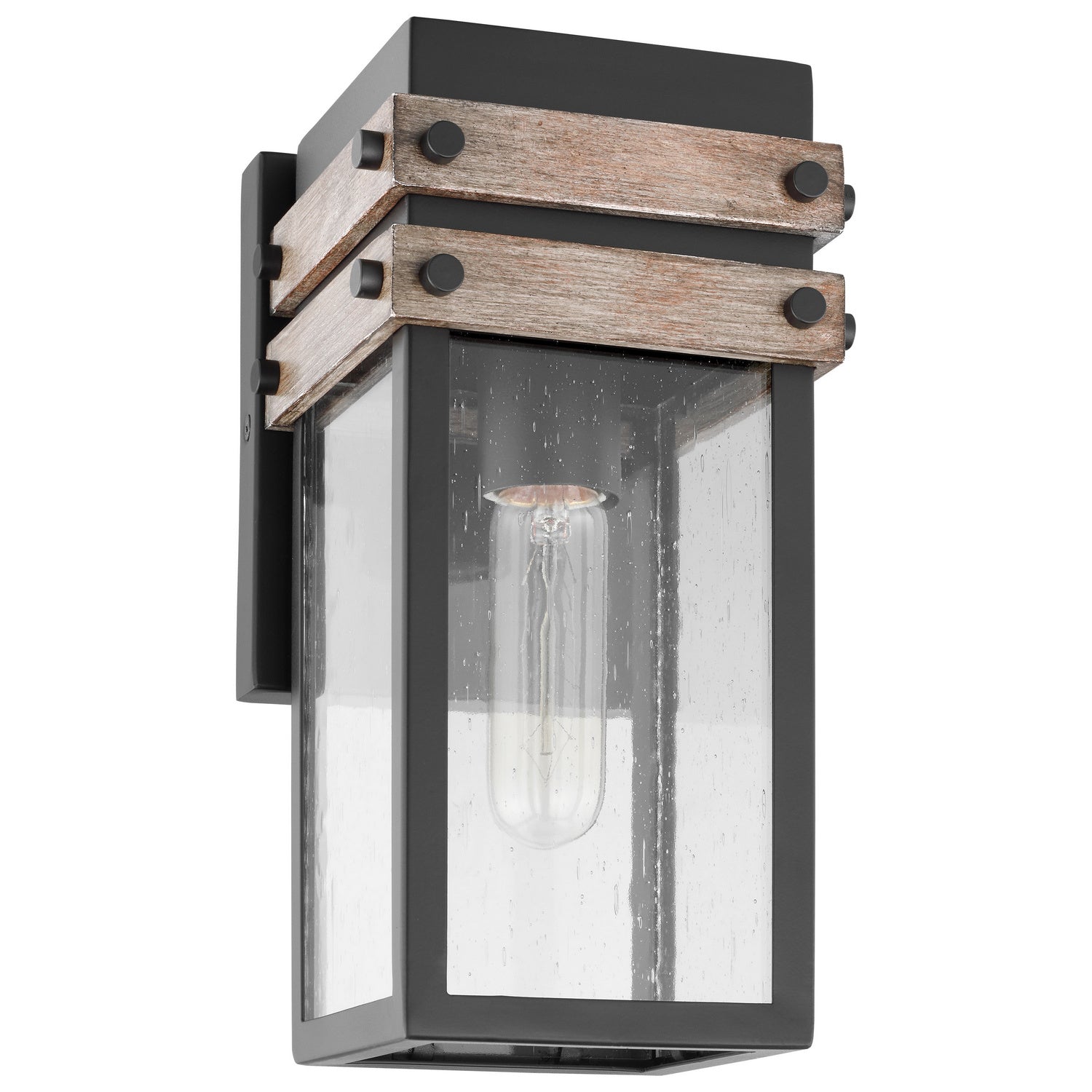 Nuvo Lighting - 60-7540 - One Light Wall Lantern - Homestead - Black / Wood