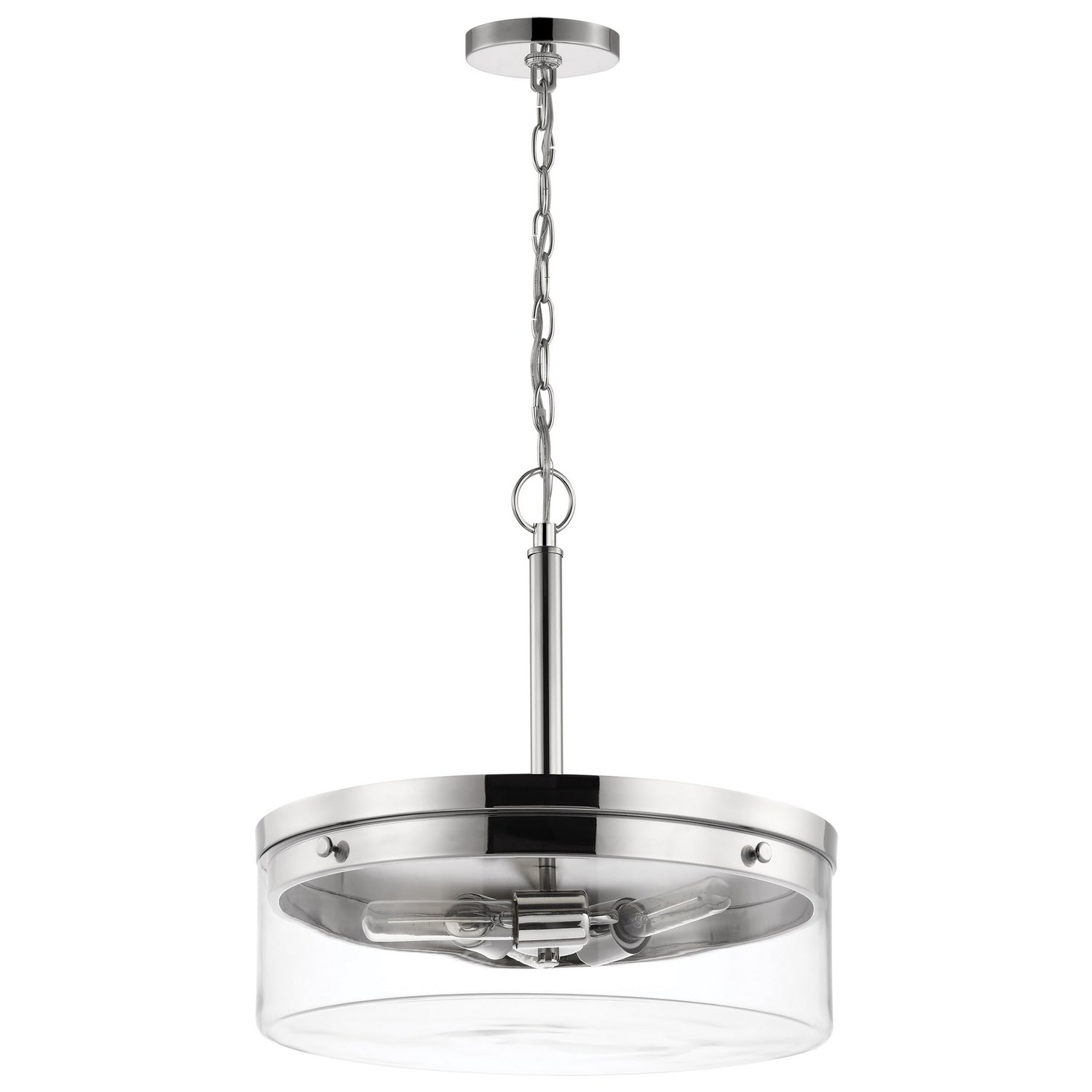 Nuvo Lighting - 60-7630 - Three Light Pendant - Intersection - Polished Nickel