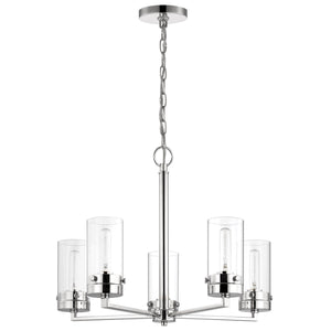 Nuvo Lighting - 60-7635 - Five Light Chandelier - Intersection - Polished Nickel