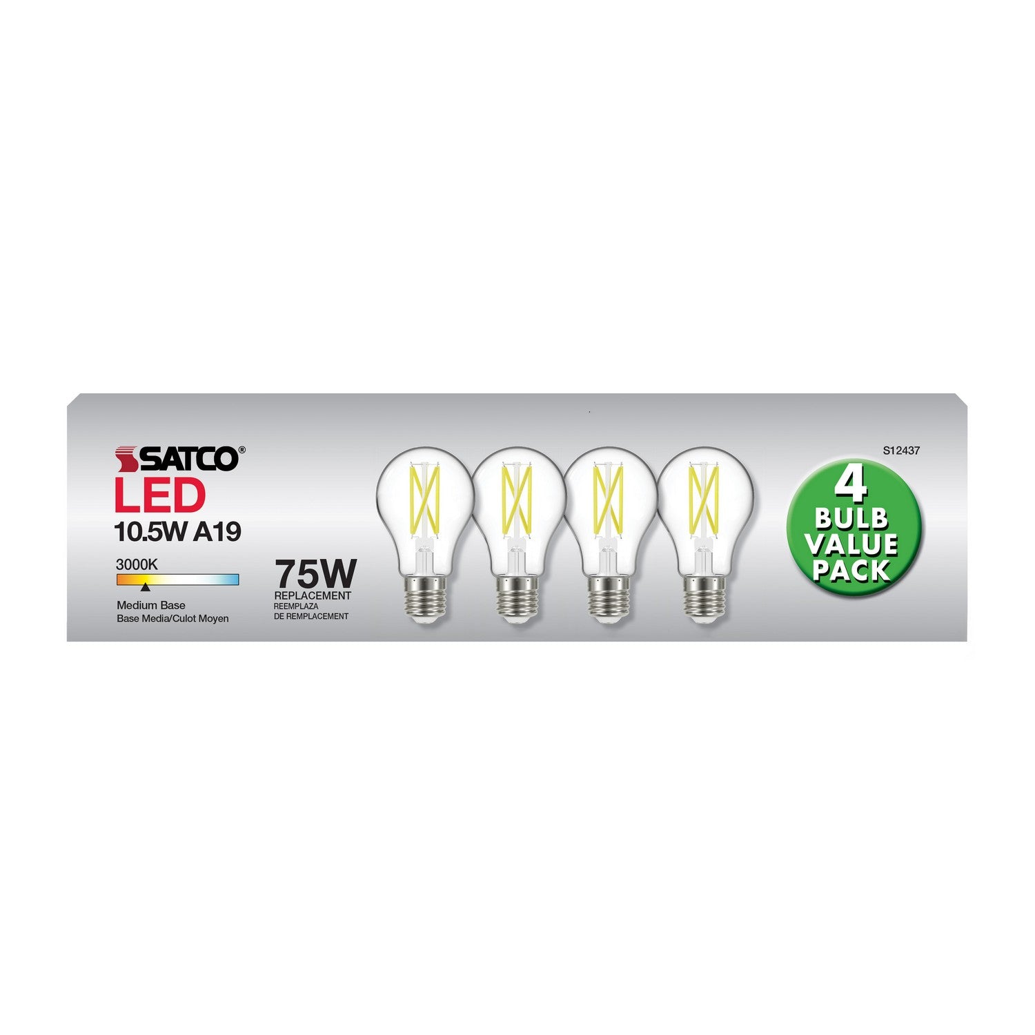 Satco - S12437 - Light Bulb - Clear