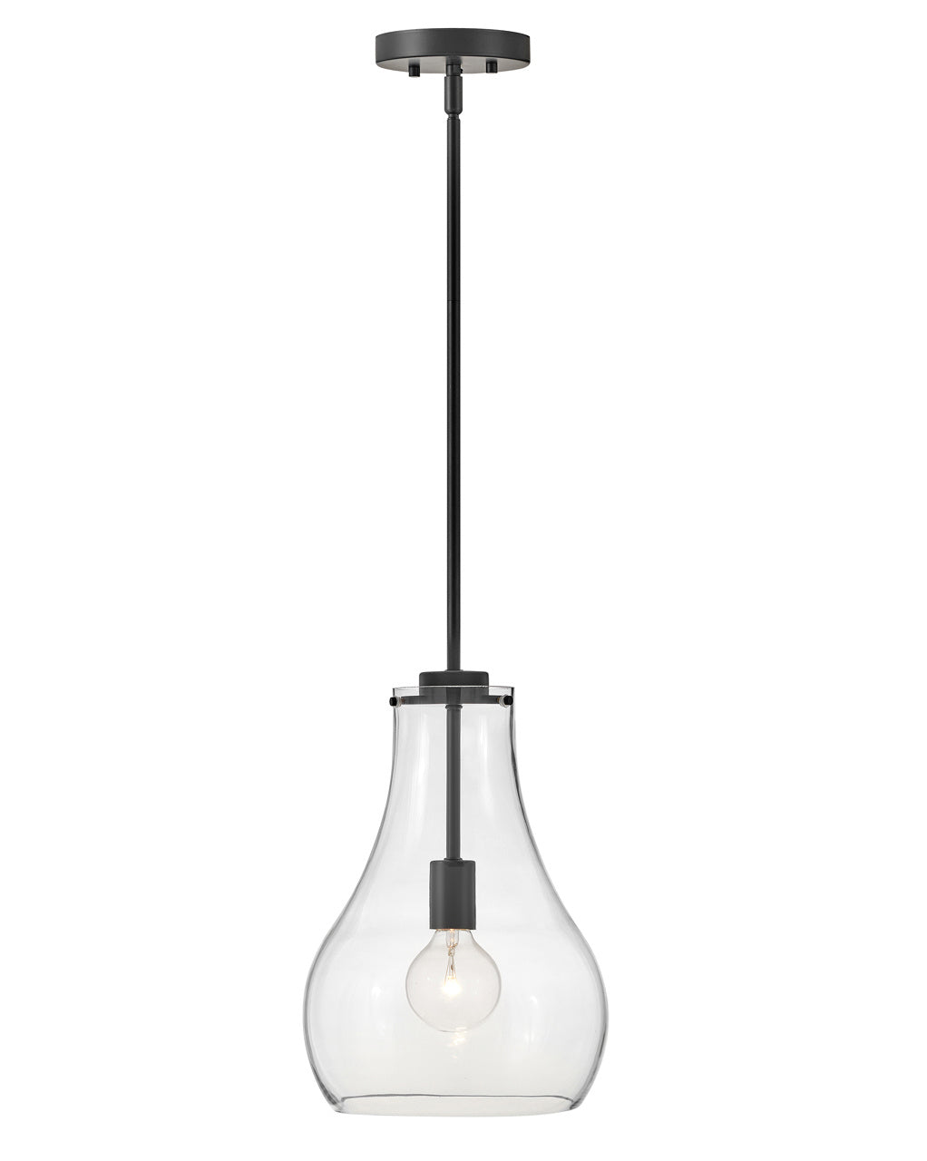 Lark - 83117BK - LED Pendant - Frankie - Black