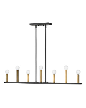 Lark - 83156BK - LED Linear Chandelier - Lazlo - Black