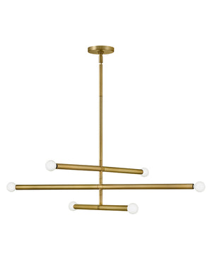 Lark - 83195LCB - LED Chandelier - Millie - Lacquered Brass