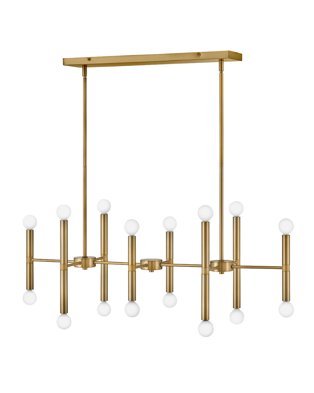 Lark - 83196LCB - LED Linear Chandelier - Millie - Lacquered Brass