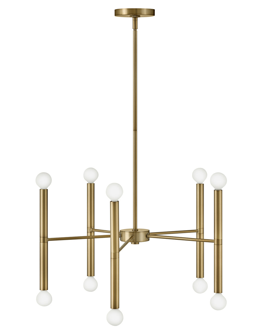 Lark - 83198LCB - LED Chandelier - Millie - Lacquered Brass