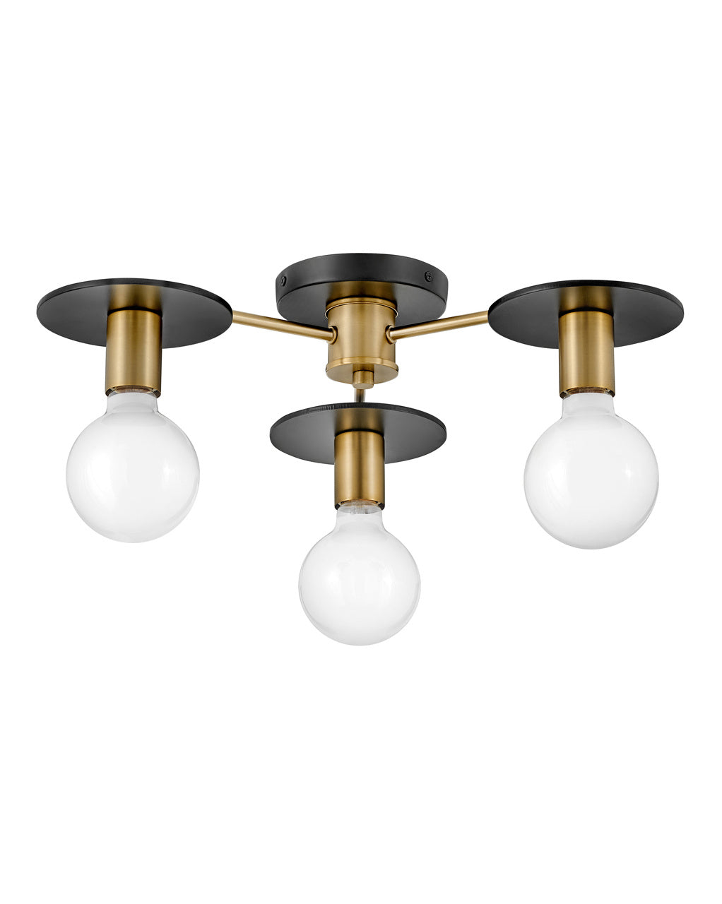 Lark - 83203LCB - LED Semi-Flush Mount - Bobbie - Lacquered Brass