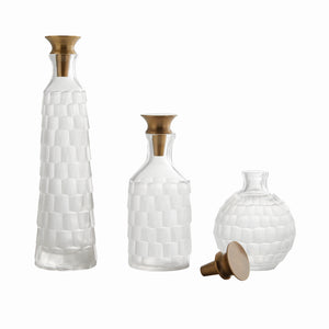 Arteriors - 4593 - Decanters, Set of 3 - Macklin - Frosted