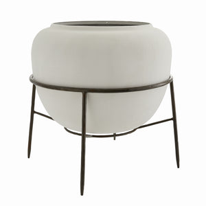 Arteriors - 4644 - Floor Urn - Marcello - Matte White