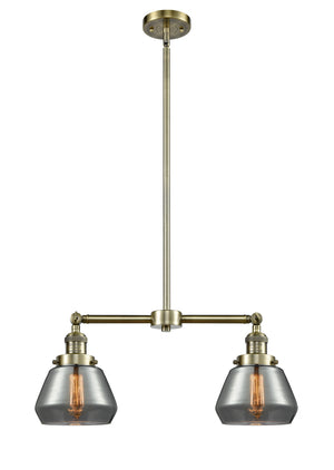 Innovations - 209-AB-G173 - Two Light Island Pendant - Franklin Restoration - Antique Brass