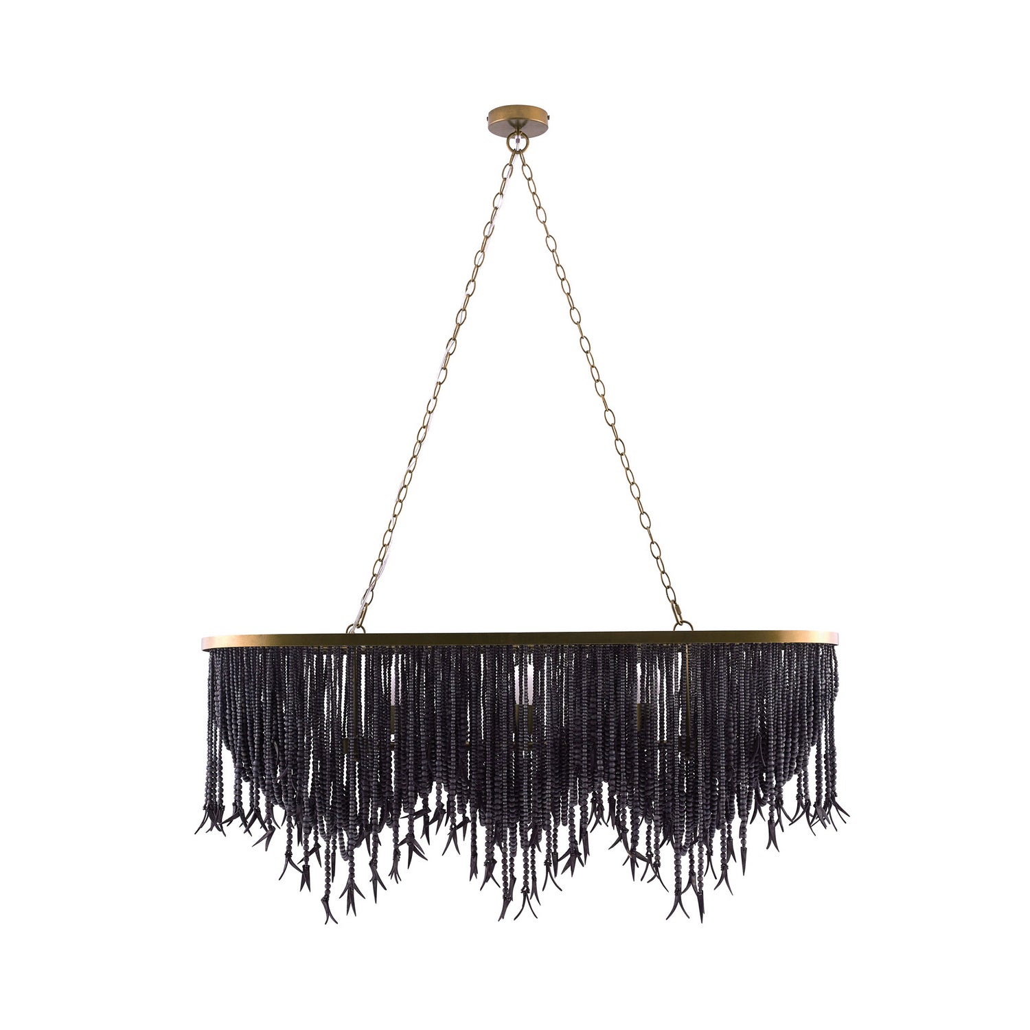 Arteriors - 85026 - Six Light Linear Chandelier - Baja - Dark Gray Wash